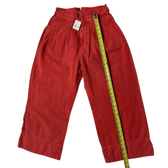 NWT FREE PEOPLE Sweet Talk Chino Cropped Pants - Picture 14 of 16